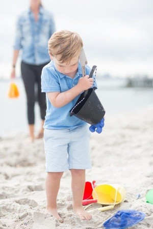 Składane wiaderko do wody i piasku Scrunch Bucket - Pastelowy żółty