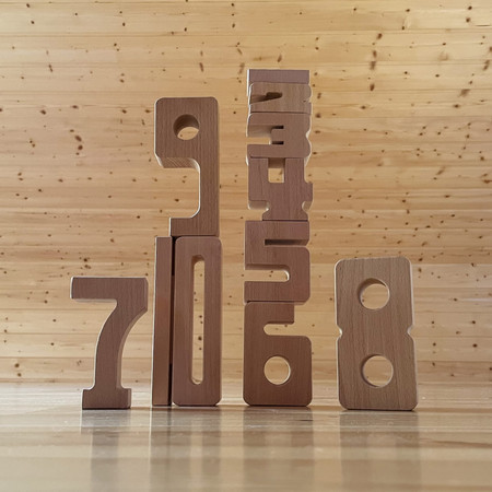 SBBP1-10 Drewniane Klocki Matematyczne SumBlox