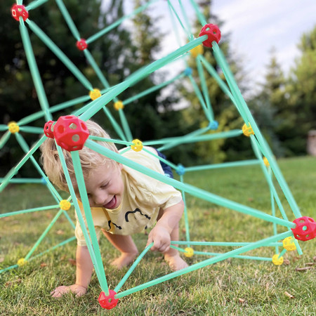 WOOPIE Duże Patyczki Konstrukcyjne Namiot Słomki Rurki Świecące w Ciemności 128 el.