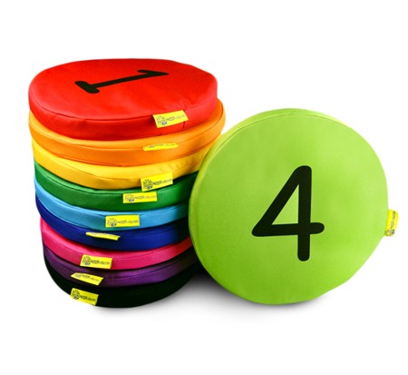 Poduszki animacyjne Kodura zestaw 10szt Liczby 1-10