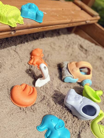 WOOPIE GREEN Zestaw do Piasku z Samodzikiem 10 el. BIODEGRADOWALNY ORGANICZNY MATERIAŁ