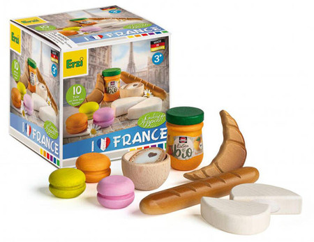 Francuski posiłek zestaw do zabawy w gotowanie 10 elementów Erzi 28146