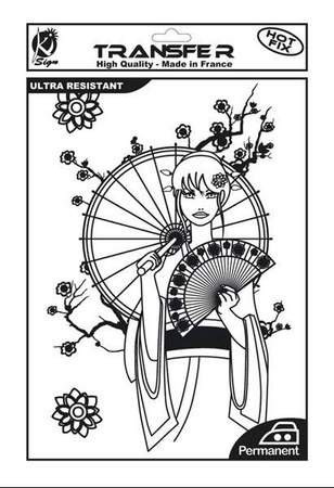 Naprasowanka A4 Czarna Manga