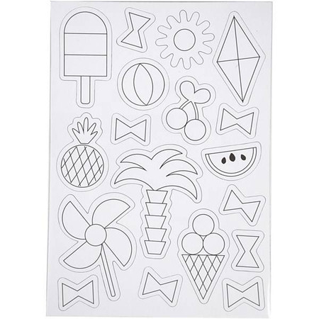 Magnesy do kolorowania Lato