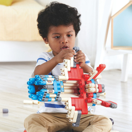 Klocki konstrukcyjne, Rakieta, 138 el., 2+, PolyM