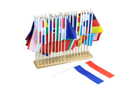 Flagi Europy materiałowe 43 szt