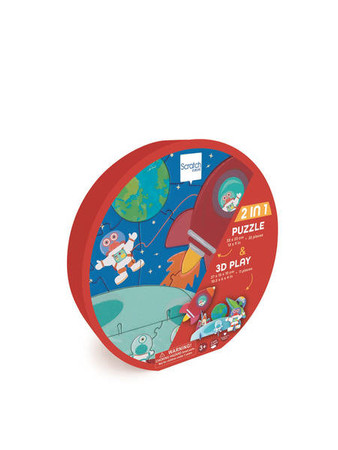 Scratch, Puzzle 2w1 - 2D i 3D scenografia Kosmos