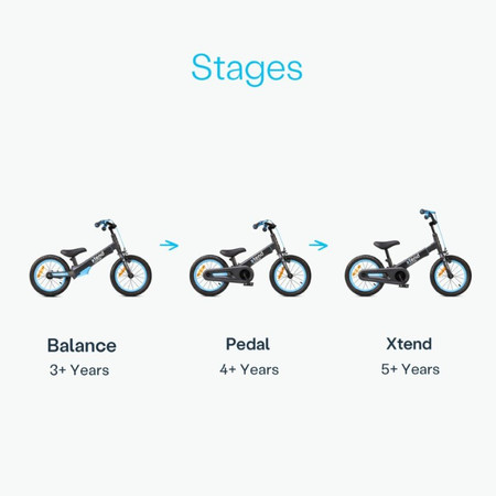 Rowerek biegowy dla chłopca smarTrike Xtend Bike - Blue