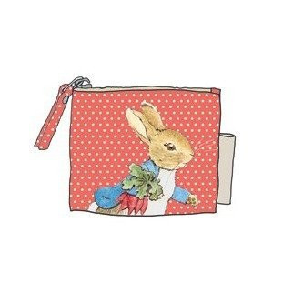 Mały portfelik, portmonetka, koralowa seria Królik Piotruś | Petit Jour Paris®