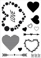 Szablon A4 samoprzylepny Miłość