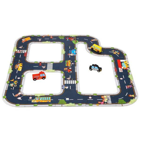 TOOKY TOY Droga Puzzle dla Dzieci Autostrada Makieta 21 el. Certyfikat FSC