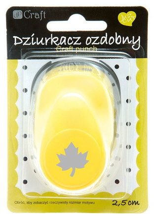 Dziurkacz ozdobny 2,5cm liść klonu