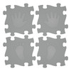 WOOPIE Mata Sensoryczna Ortopedyczna Puzzle Ręce i Nogi 16 el. - Kolor Szary