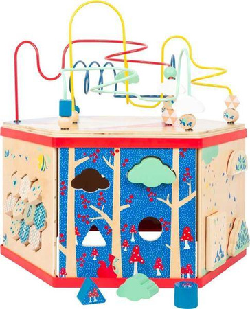 Drewniana kostka edukacyjna XL Przesuń to 11051-small foot design, zabawki motoryczne