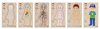 Drewniana układanka anatomia ciała chłopiec Goki 57361
