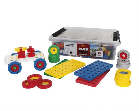 Plus-Plus Make & Go!, Midi Basic - 200 szt 5 płytek 20 kół - Edukacja