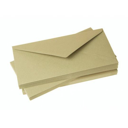 Koperty ozdobne beżowy w prażki Dl 10 szt. 120g