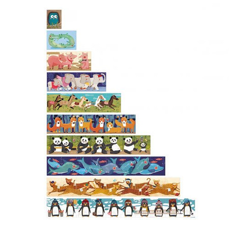 Puzzle dla dzieci, nauka liczenia, Pingwinki | Londji®