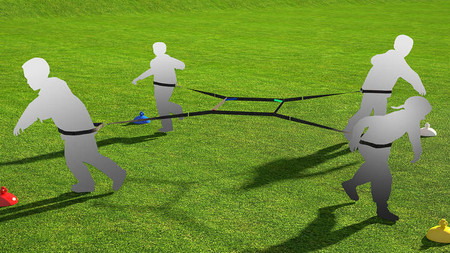 Przeciąganie Liny poczwórne