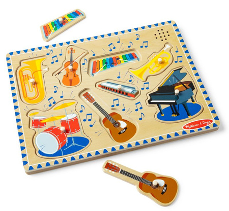 Puzzle dźwiękowe - Instrumenty muzyczne