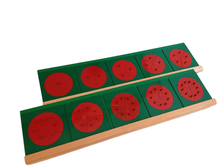 Moyo Montessori | Metalowe koła (ułamki) z podstawą MATP0216_L013