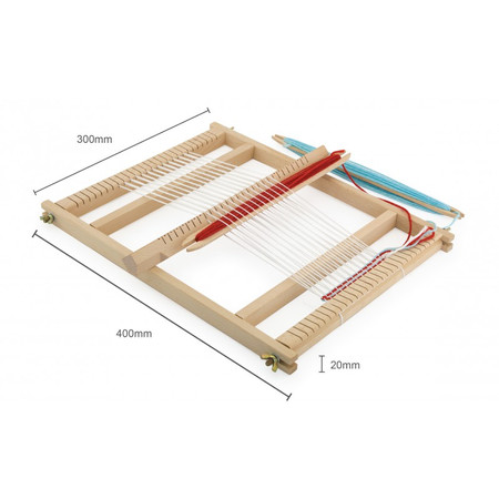 Drewniane krosno tkackie dla dzieci 40x30cm