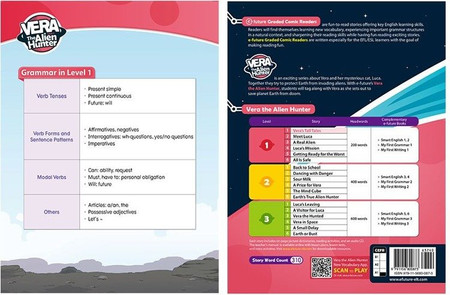 Komiks dla dzieci po angielsku Vera The Alien Hunter Level 1 Część 3