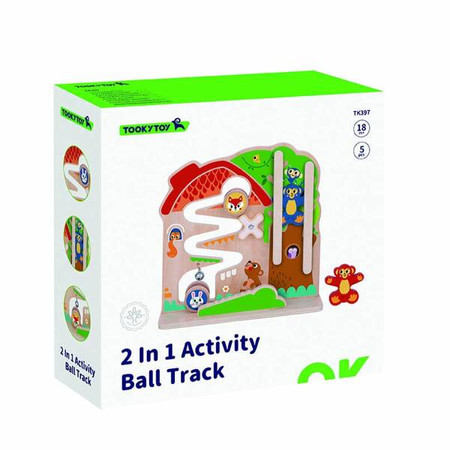 TOOKY TOY Drewniana Tablica Manipulacyjna Montessori