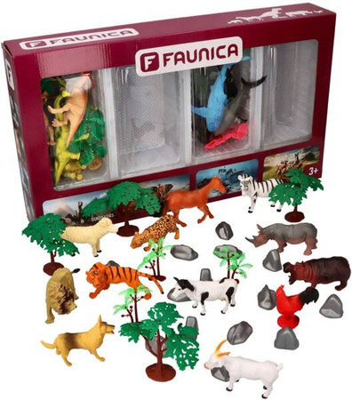 Mega Zestaw 60el. Faunica Animal Planet Dino/Safari/Ocean/Farma
