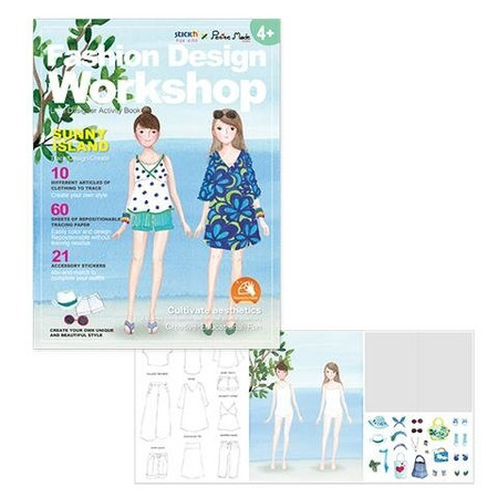 Książka do zabawy Zaprojektuj Strój Słoneczne Wyspy