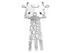 Kolorowanka 3D Cube head - Żyrafa 3l+ MONUMI