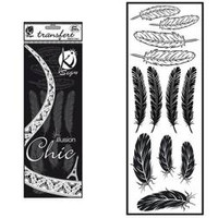 Naprasowanka welwetowa Czarna Pióra 2