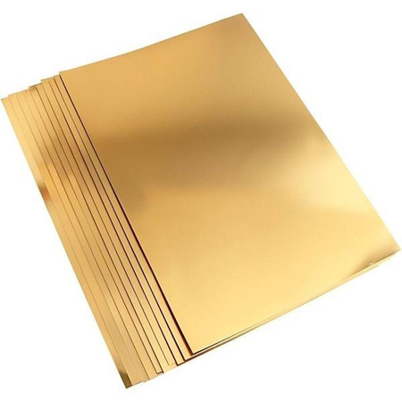 Karton Metaliczny A2 280g ryza 10 arkuszy. Złoty