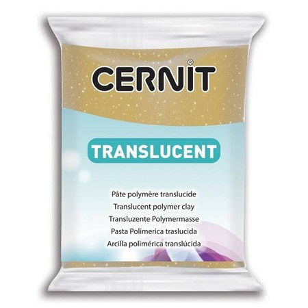 Modelina Cernit Transp. Brokat Złota 56g