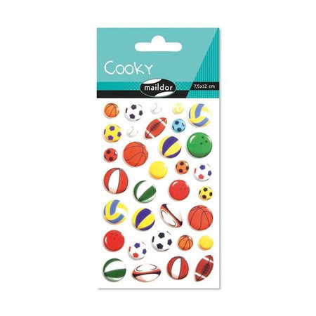 Naklejki 3D wypukłe Piłki