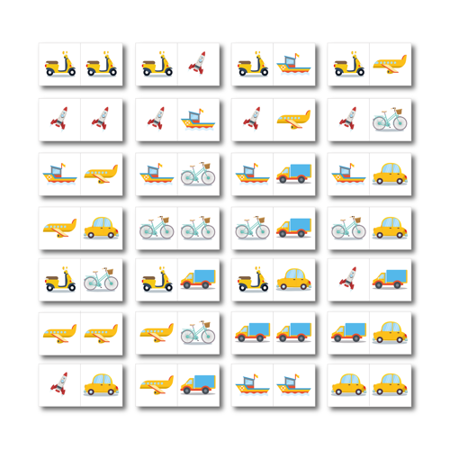 Gra Domino XXL - Transport