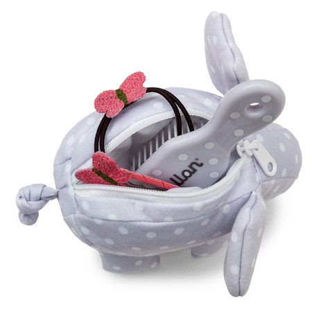 Zestaw ozdób do włosów dla lalek z kosmetyczką, słonik, akcesoria, Skrallan