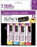 Malowanie kropkami 4 kolory Mandale