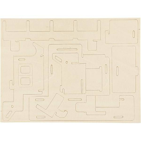 Puzzle 3D drewniane dom wariant 1