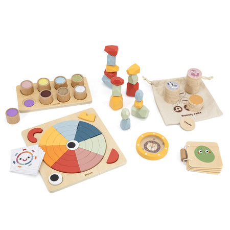 VIGA Zestaw Zabawek Edukacyjnych "Free Spirits" Pudełko Box od 36 miesiąca