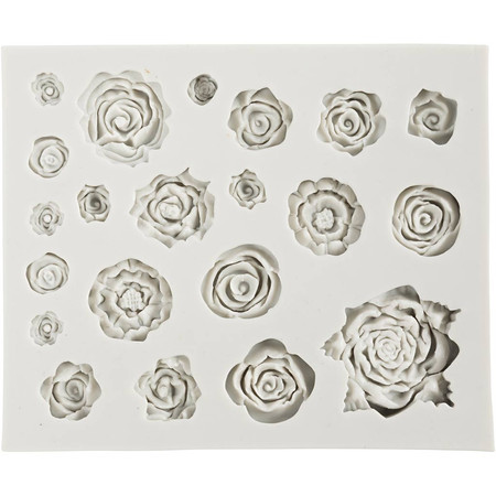 Foremka Silikonowa Różyczki 21 wzorów