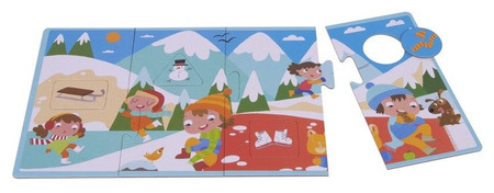 Puzzle 4 układanki Apli Kids - Cztery pory roku 3+