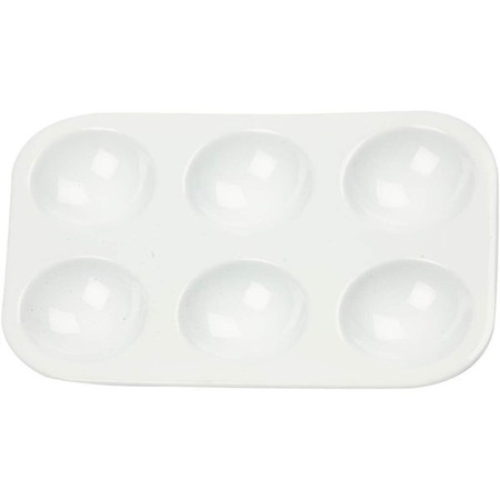 Paleta do farb prostokątna 13x8,5 cm