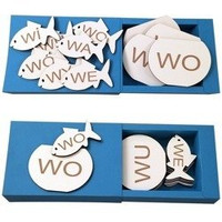 Układanka Dopasowywanie sylab z W - Rybka i akwarium