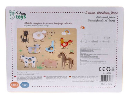 Puzzle dźwiękowe - farma