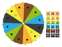 Zestaw Chusta Edukacyjna Recykling Plus Elektrośmieci AKSON 3m + 18 woreczków