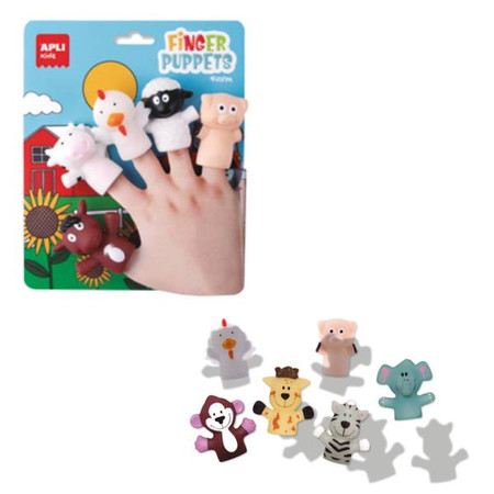 Pacynki na palce Apli Kids - Farma