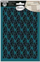 Szablon samoprzylepny 3D Wzór w Liście