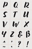 2 Szablony 30x20 cm Alfabet 4