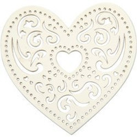 Serca ażurowe z papieru 18 szt.